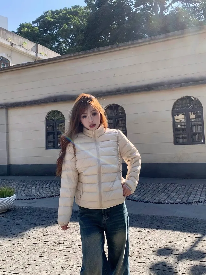 

Women's Slim Fit ort down Jaet Lightweight Du Feather Warmth Rooster Rib Design Berkeleys Winter Coat Korean Sle