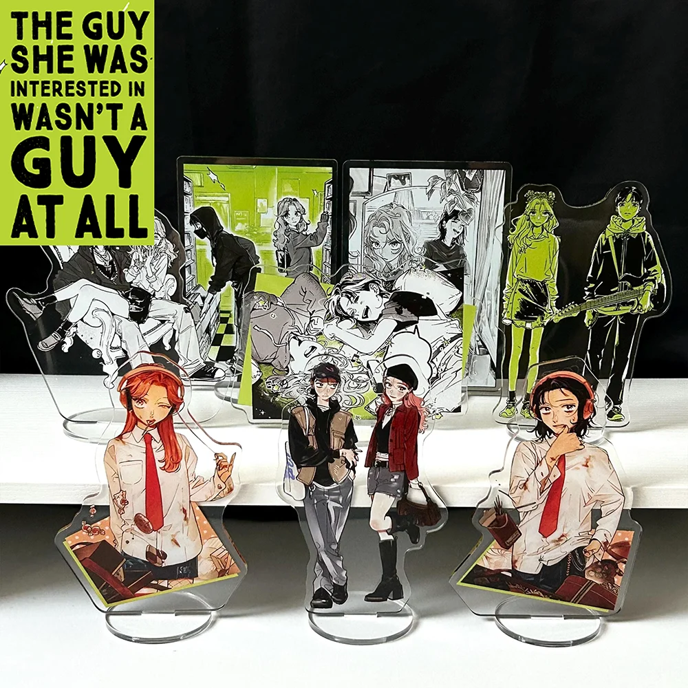 The Guy She Was Interested in Wasn't A Guy at All Acrylic Standee, Double-sided Stand, Aya Osawa, Mitsuki Koga, Megumu Narita,