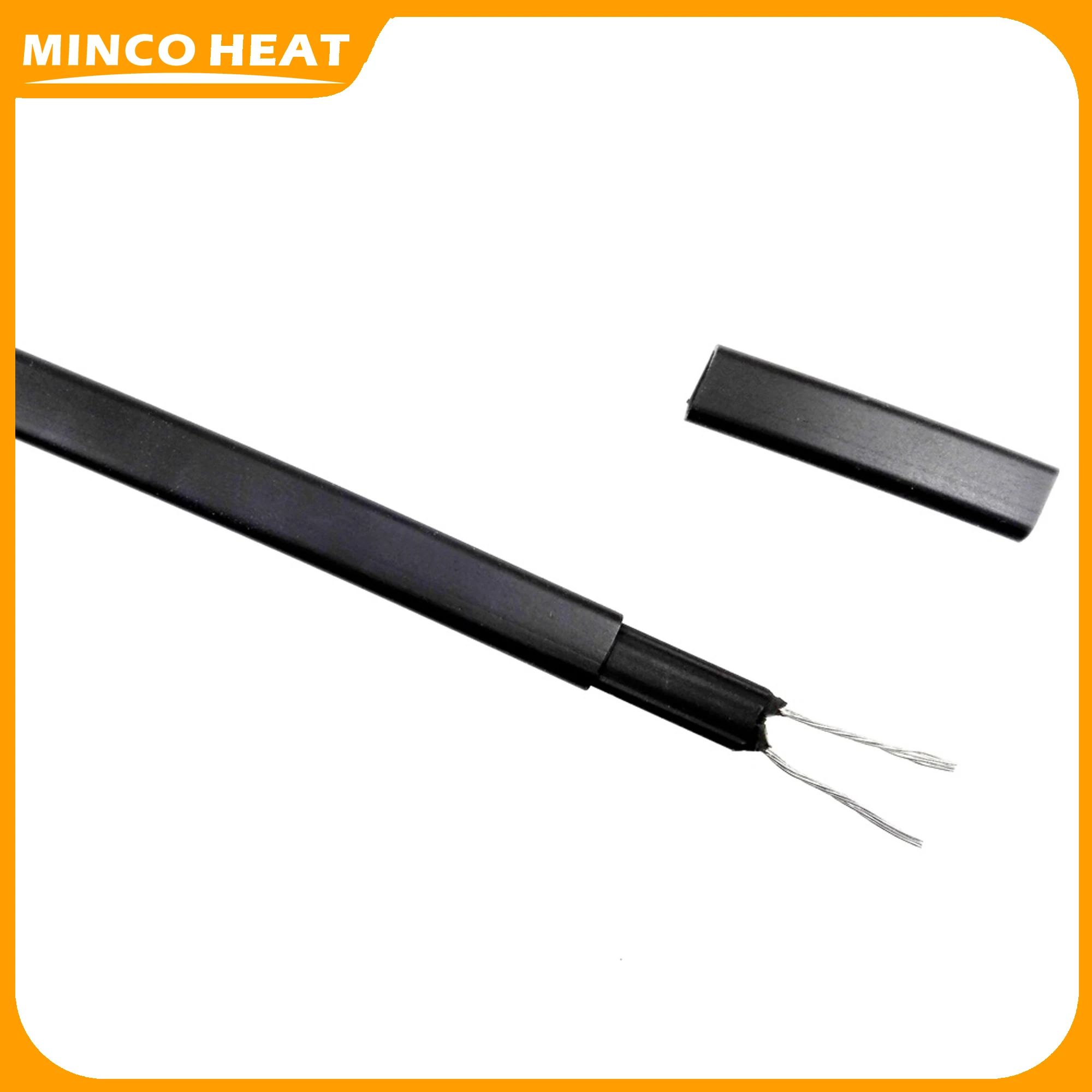 Minco Heat Best Price 20W/m Flame Retardant Cable 0.5~7m Soft Flexible Pipe Freeze Protection Self-regulating Heating Cable