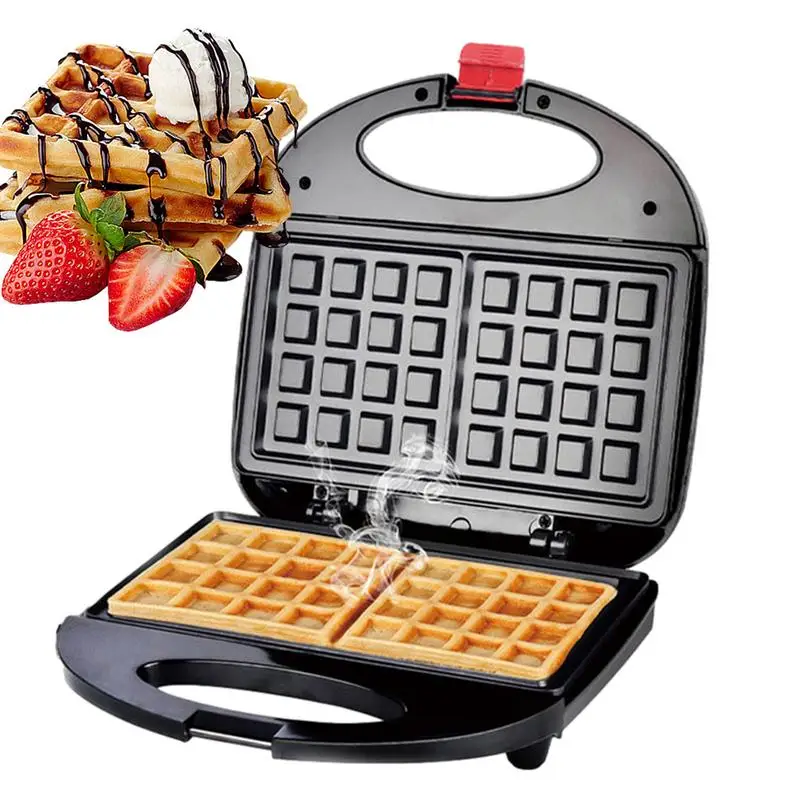 Electric Waffle Maker Machine Non-stick Coating Waffle Maker For Kids And Families Drip-Proof Automatic Temp Control Breakfast