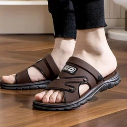 Slippers Non-slip Open Shoes for Men Pvc Indoor Man Sandals Big Size V Daily Use Japanese Color 2024 Styles Summer Sale Descount