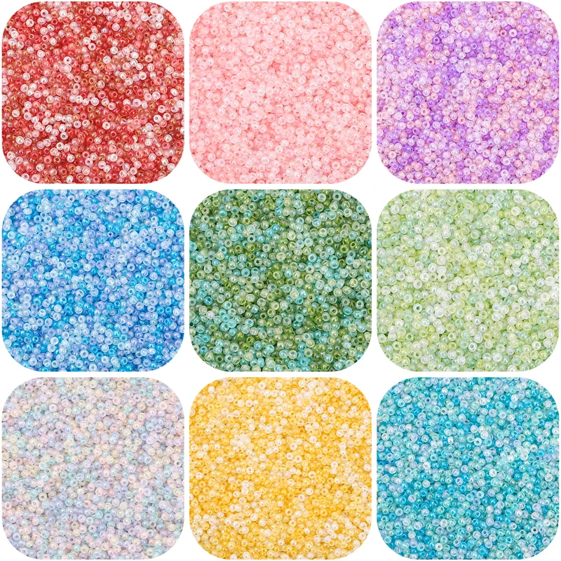 New 100pcs/Lot 4mm High Quality Cream Colorful Glass Spacer Seed Beads For Diy Jewelry Making Bracelets Garment Accessories