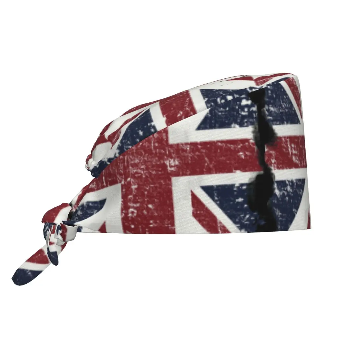 British Flag Breathable Scrub Hat Surgical Scrub Caps Unisex Nurse Medical Cap Union Jack UK United Kingdom Work Scrubs Hat