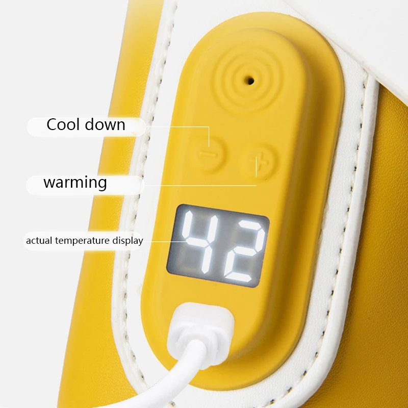 New USB Charging Bottle Warmer Bag Insulation Cover Heating Bottle for Warm Water Baby Portable Infant Travel Accessories