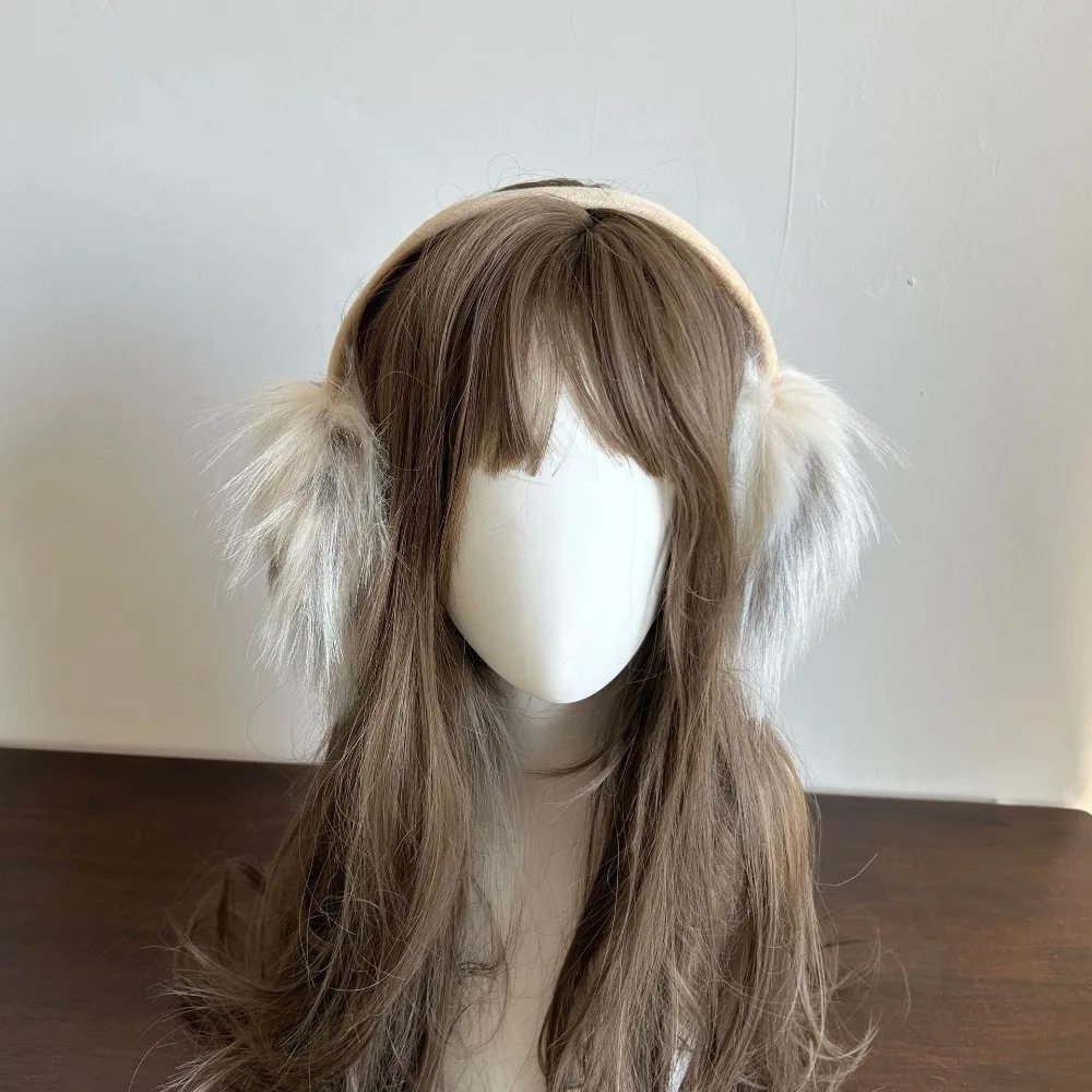 Fashion Portable Plush Earmuffs Soft Cold Protection Foldable Earflaps Fluffy Ear Wraps JK Accessories