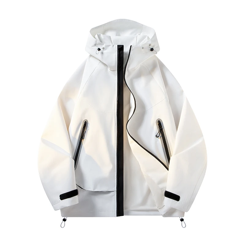 

Модная мужская ветровка, стильная мужская куртка для активного отдыха, водонепроницаемая, с капюшоном, подходит для походов и кемпинга.