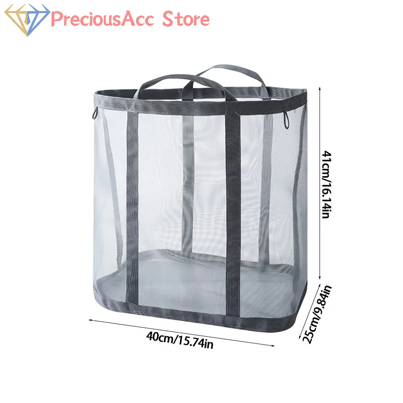 Collapsible Clothes Basket With Reinforced Handle Laundry Hamper Clothes Basket For Bathroom Dirty Clothes Hamper Home Supplies view 3