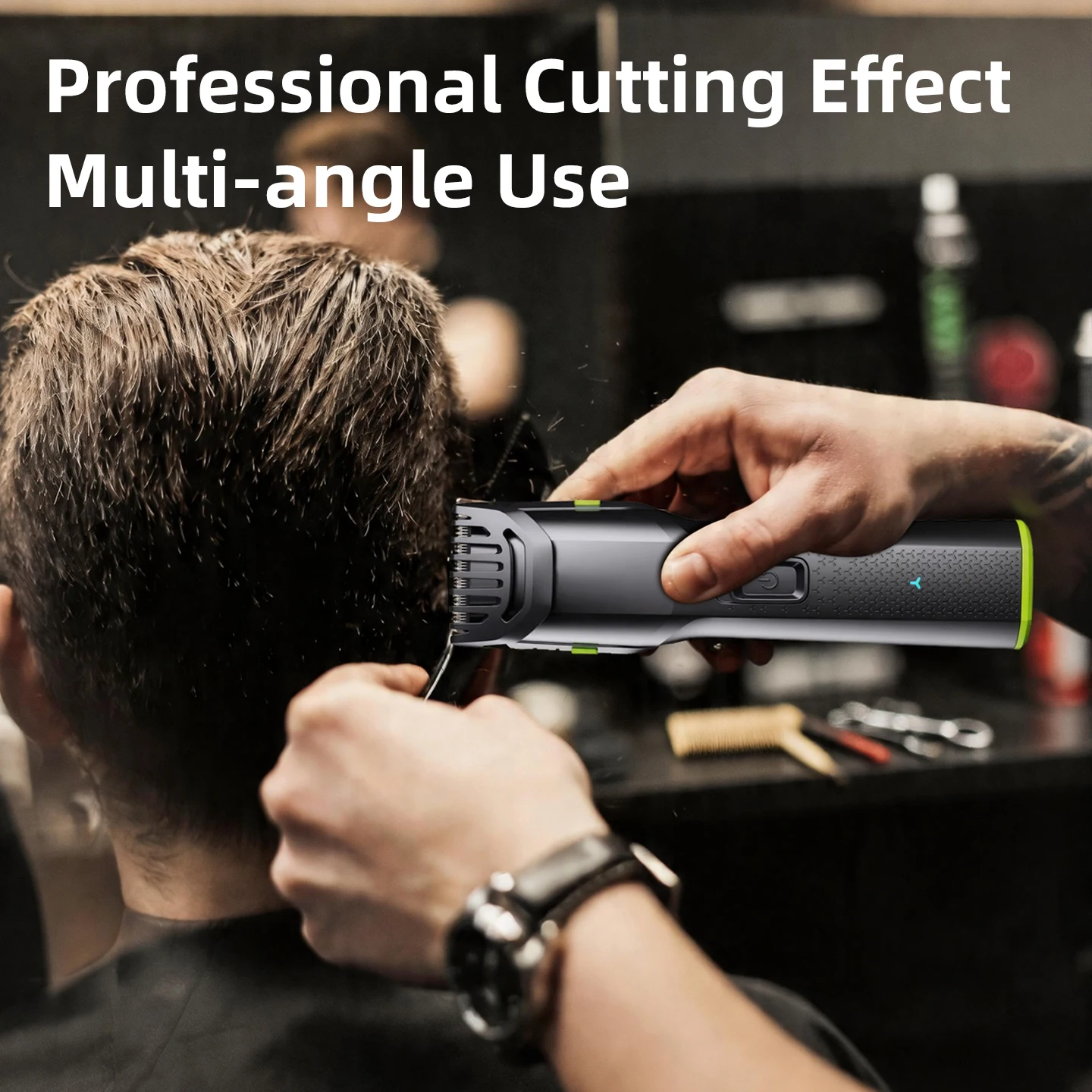 OMUONE Men's Beard Trimmer 20 Length Adjustable Cordless Clipper for Facial & Body Manscaping