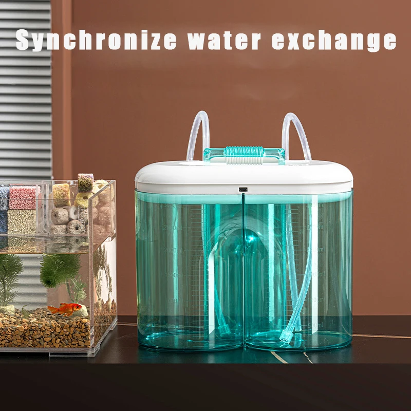 Wireless Fish Tank Automatic Water Tank Electric Water Pump Aquarium Cleaning Supplies Water Exchanger High-capacity Bucket