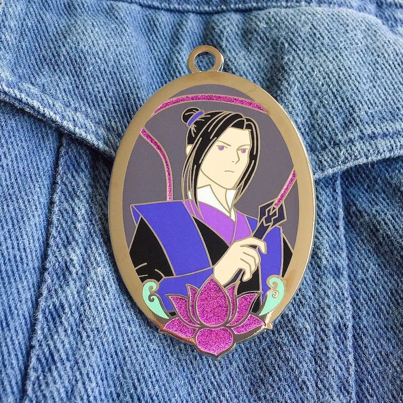 Mo Dao Zu Shi Enamel Pin The Untamed Jiang Cheng Metal Badge For Movie Fans Hard Enamel Emblem For Bag Collection Gifts