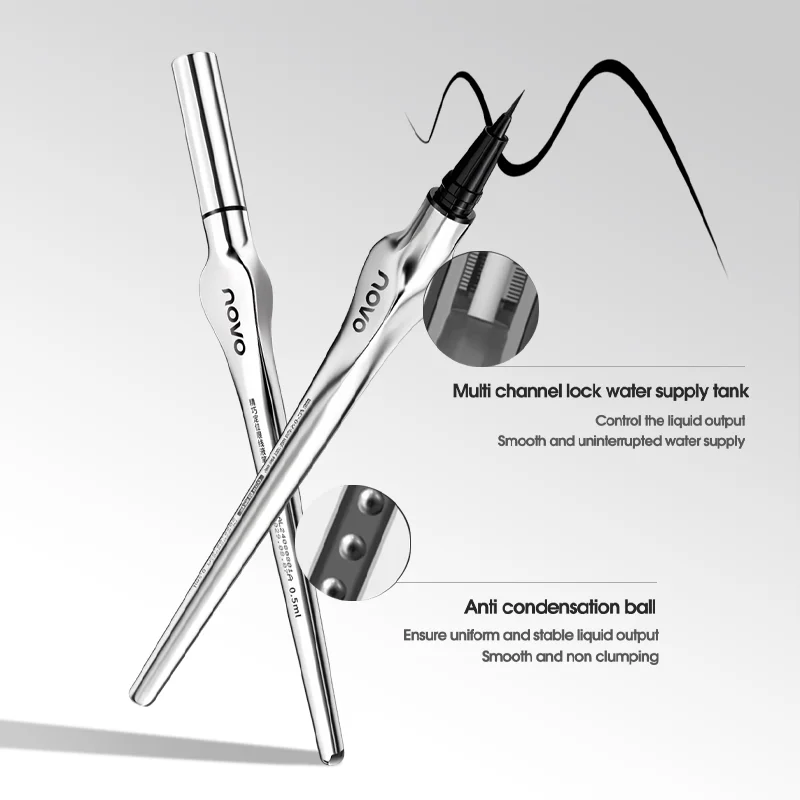 ウォータープルーフマットリキッドアイライナーペン - 極細、速乾、にじみにくい、大胆なアイメイクのための滑らかなフォーミュラ