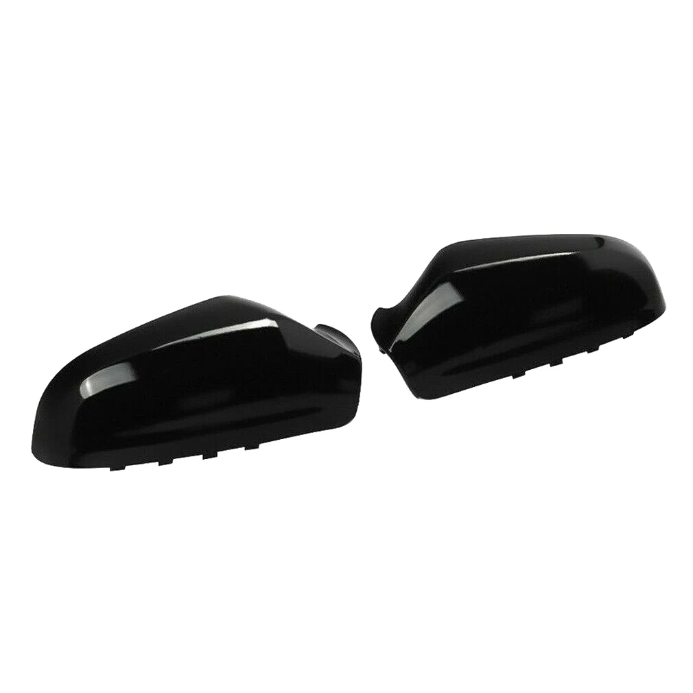 

A Pair Door Wing Mirror Cover Rearview Mirror Cover Glossy Black for VAUXHALL ASTRA H MK5