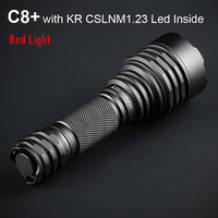 Red Light Flashlight Convoy C8 Plus with KR CSLNM1.23 Linterna Led Lantern Hunting Torch 18650 Flash Light Work Light Lanterna