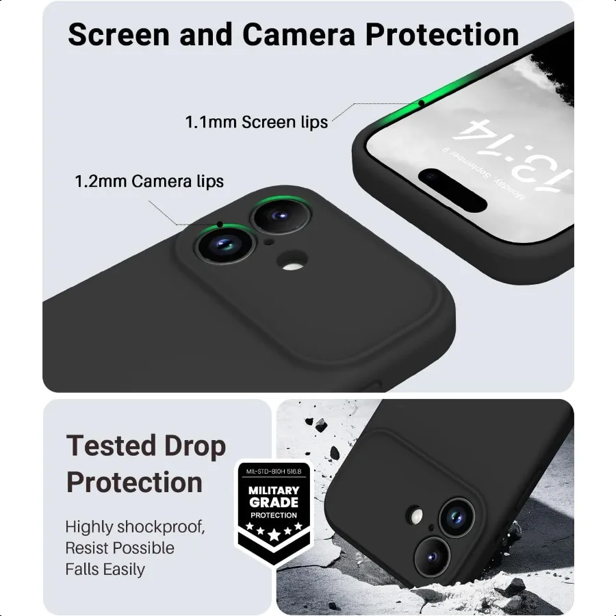 Magnetic for iPhone 17 CaseCompatible with Magsafe Classic Liquid Silicone Mobile Phone Case Integrated Camera Control Button A