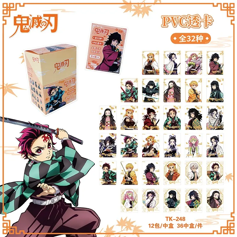 Modu Demon Slayer Kimetsu No Yaiba Pvc Transparent Cards Anime Kamado Nezuko Kochou Shinobu Mitsuri Game Collection Cards