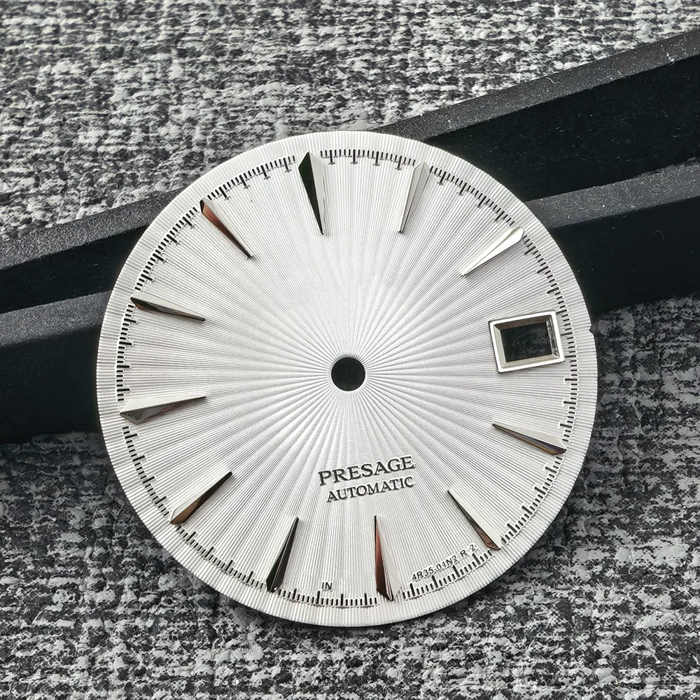 New Cocktail Radiant Pattern S Dial Mechanical Watch Modified Non luminous Multi color Compatible with NH35/NH36 Movement Access