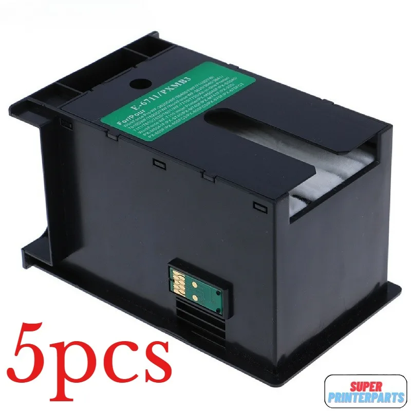 

5X T6711 L1455 Ink Maintenance Box for EPSON WF 7610 7620 7720 7110 7210 7510 7615 7710 7715 3010 3520 3530 3540 3620 3640