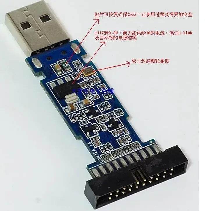 New J-Link JLink V8 USB ARM STM32 JTAG Emulator Debugger J-Link V8 High Speed Emulator Adapter Commander