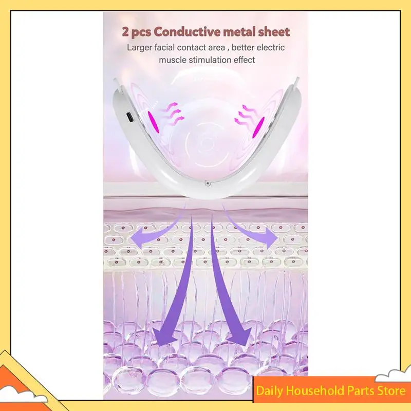 【Great Sale】Double Chin Reducer, V Face Shaper With Hot Compress And Lift Technology, Massage Firming Beauty Instrument