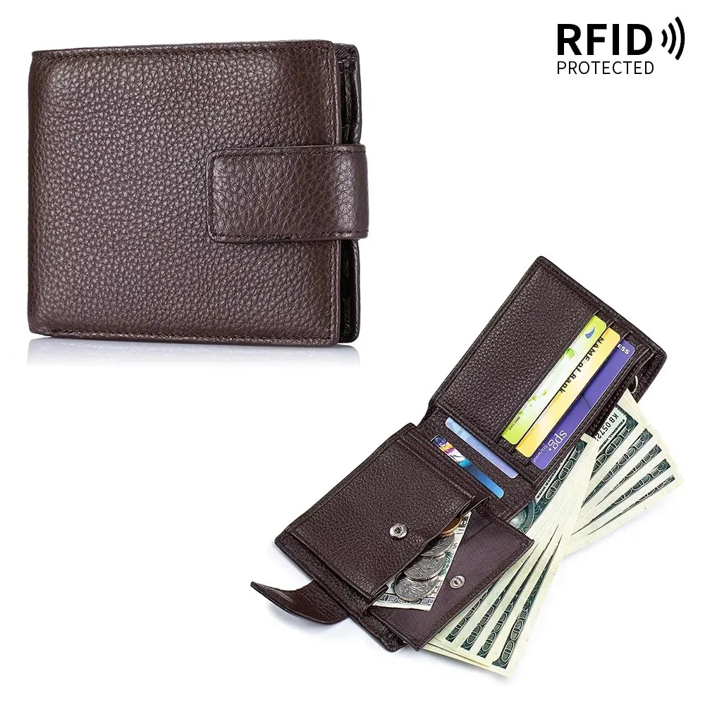 male-purse-multifunctional-rfid-men's-wallet-portable-bag-man-purse-new-wallet-made-of-top-layer-cowhide-short-style-wallet