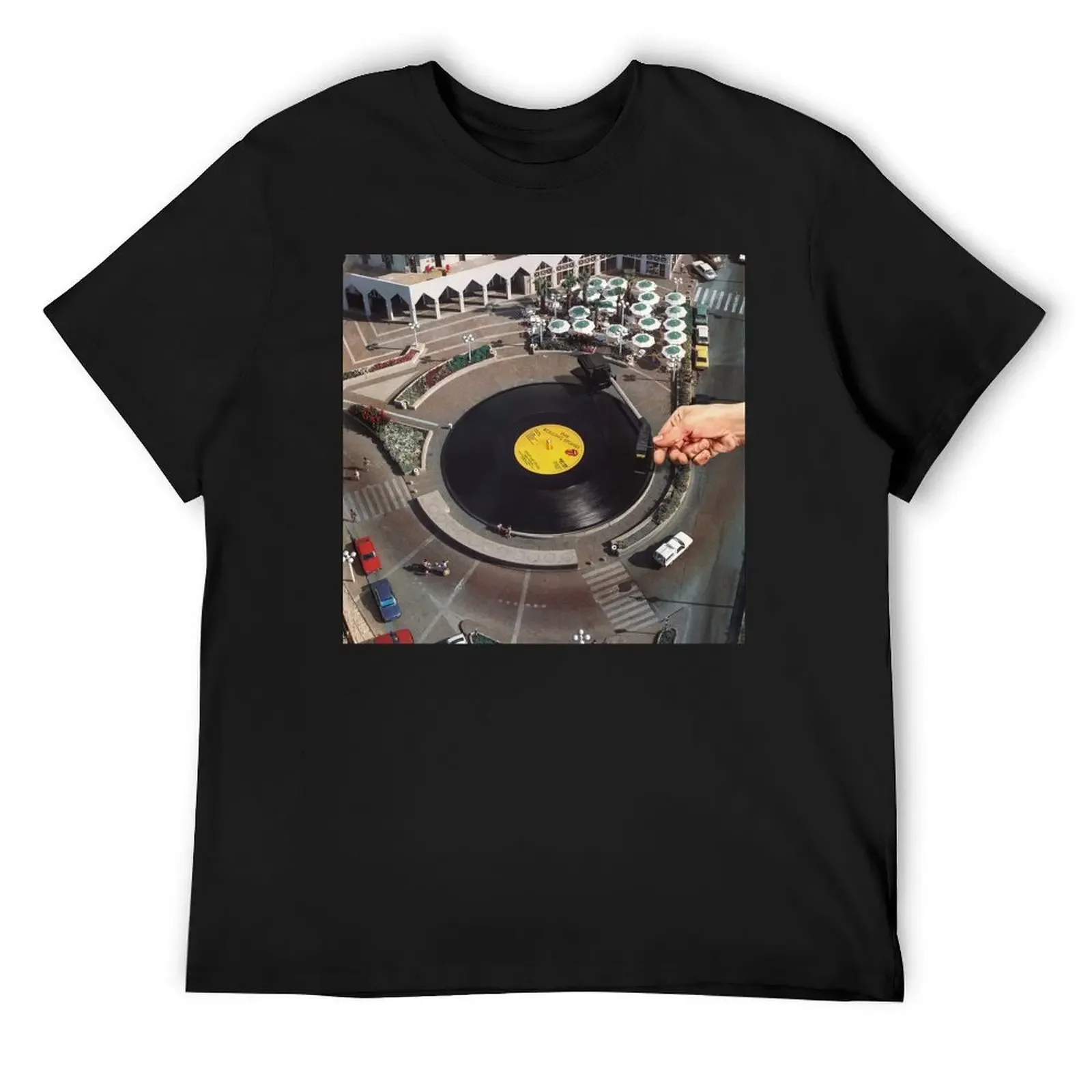 

Start Me Up - Roundabout Vinyl Turntable T-Shirt graphic tee shirt for a boy summer 2025 black t shirts for men