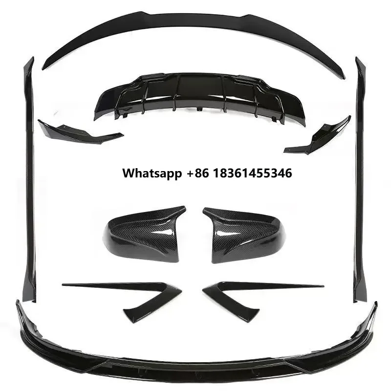 

For S Model Y Car Parts Including Front Lip Rear Diffuser Spoiler Side Skirts Fog Lamp Daytime Running Lights Body Kit