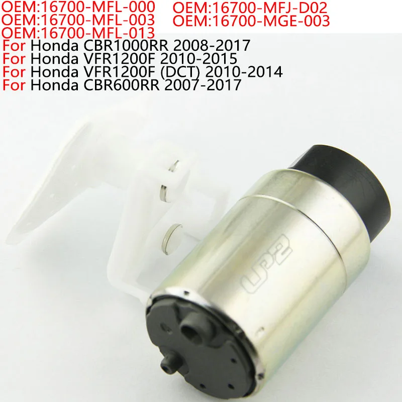 

Motorcycle Fuel Pump For Honda CBR1000RR VFR1200F DCT CBR600RR 2007 2008 2009 2010 2011 2012-2017 16700-MFL-000 16700-MFL-003