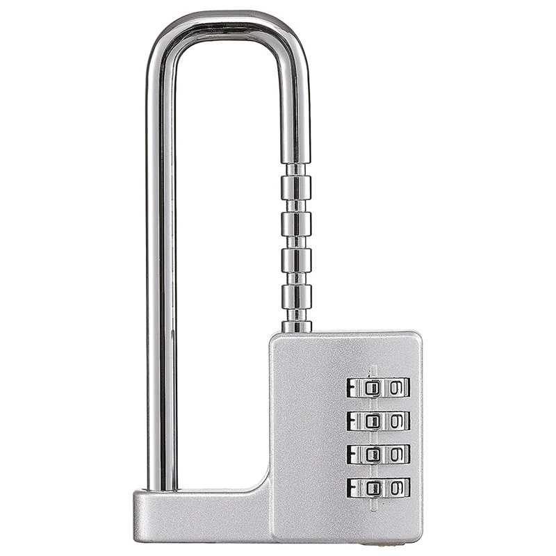 

Cabinet Lock,Combination Padlock,Stainless Steel Gym Locker Lock Code Long Adjustable Shackle Lock for School,Gym Silver