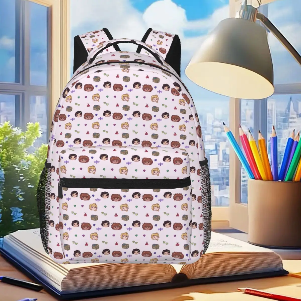 

Amphibia Student Backpack School Bag Hiking Travel Daypack for Boys Girls Fashion Bookbag Shoulder Bags