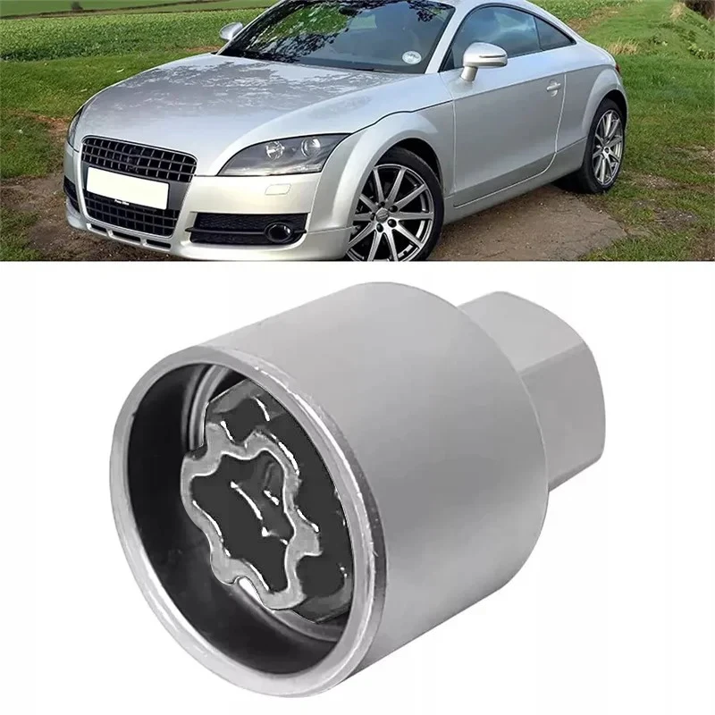 

1pc Car Security Master Locking Wheel Nut Key 806 F Socket Silver Metal For Audi A6 A3 A4 A5 Car Replacement Accessories