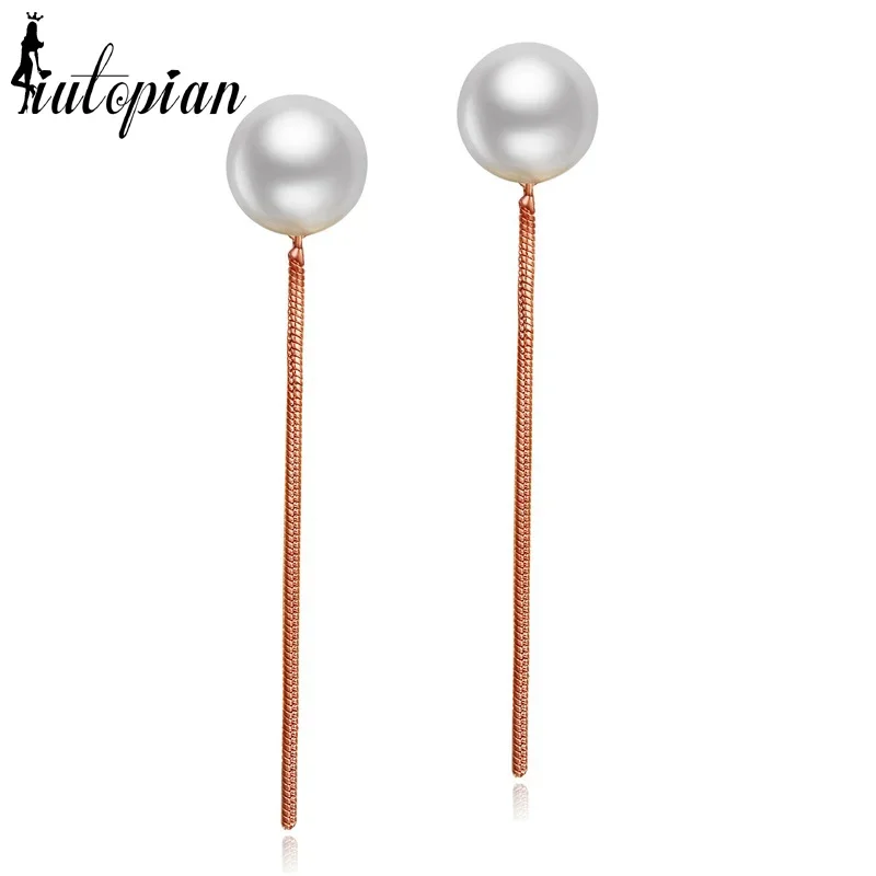 Iutopian Simulated Pearl Earrings Brincos Top Quality Simulated Pearl Jewelry Dairy Earrings #RG87296