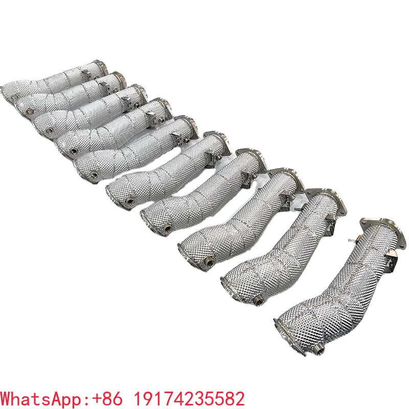 

Stainless Steel Exh-aust System Downpipe with Heat Shield for BMW M2 G87 G80 G82 M3 M4 G8X
