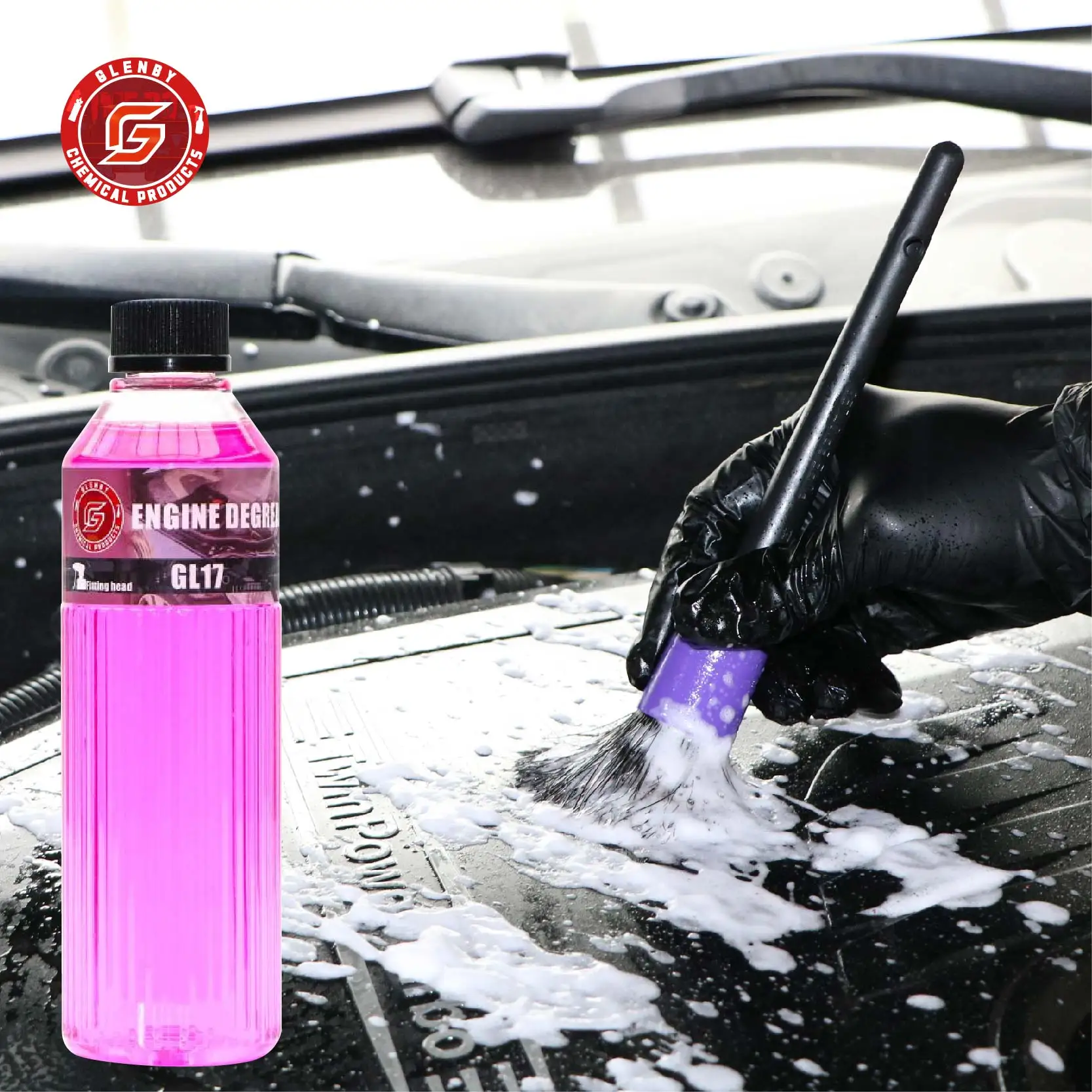 منظف مزيل شحوم المحرك - فعال للسيارات والمحركات والأرضيات والاستخدام المنزلي - ينظف الشحوم والجراميق بسرعة #4