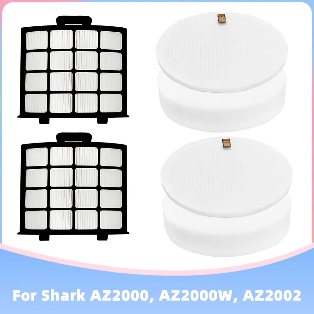 Replacement Foam&Felt Filter Kit / Post-Motor Parts for Shark AZ2000, AZ2000W, AZ2002 Robot Vacuum Cleaner Accessories