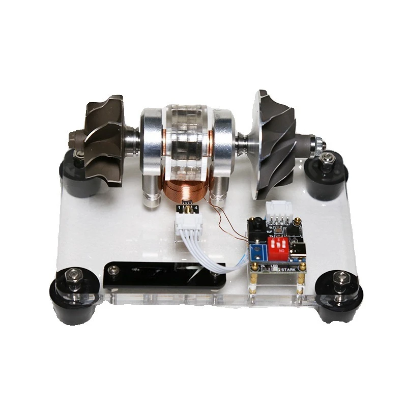 Metal turbine brushless electric motor model, supercharged turbine model, aviation engine CNC toy, high speed