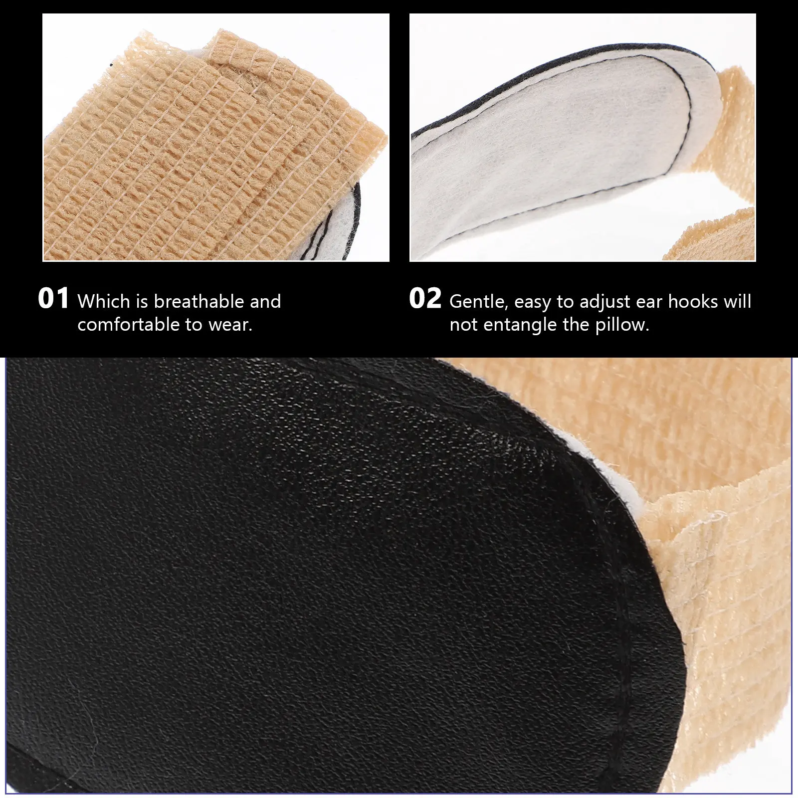 

4Pcs Eye Mask Light-Proof Breathable Disposable Sleeping Cover Soft Comfortable Blindfold for