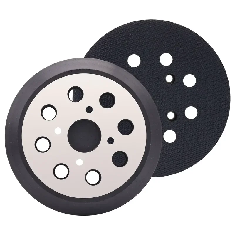 5 Inch 8 Dust Holes 4 Screw Holes Sanding Pad Hook Loop Backing Sander Back Pad Hard Metal PU Foam rinding Tool Parts