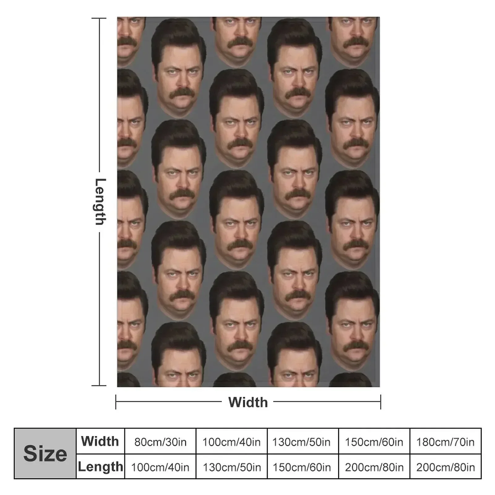 Ron Swanson Throw Blanket Polar Travel Sleeping Bag Blankets