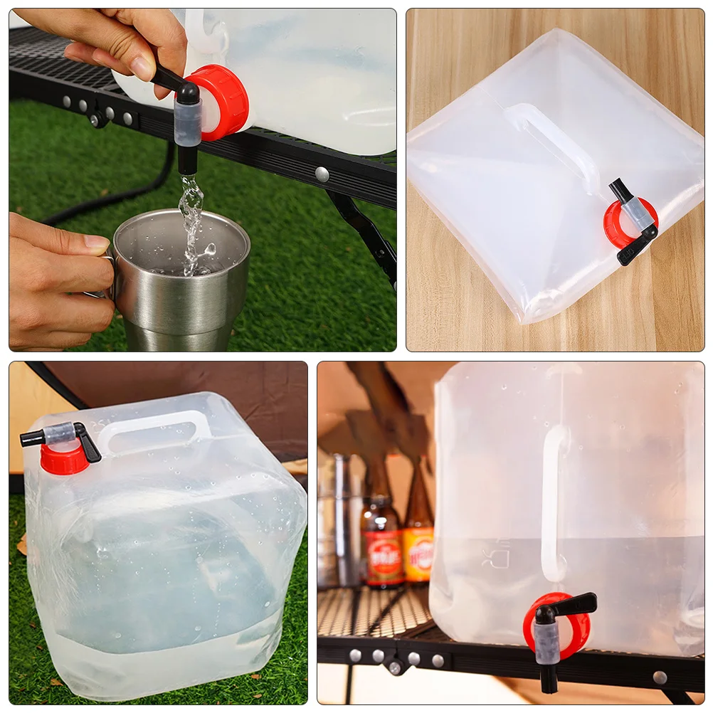 

Portable Water Large Capacity Folding Bucket Camping Jug PE PP Material Large Water Container Lightweight Safe