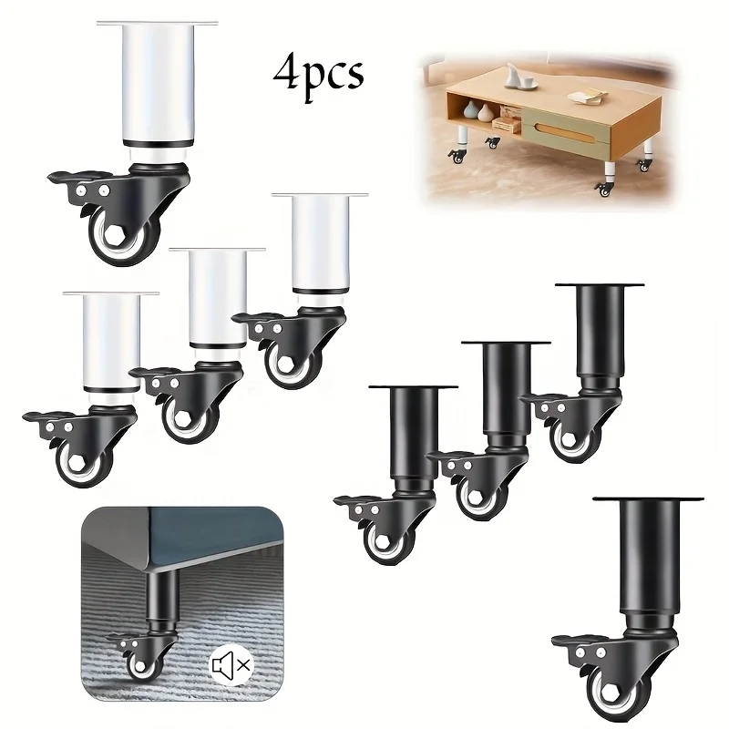 Adjustable Furniture Feet High Quality Universal Caster Wheel for Furniture Swivel Caster Silent Portability Caste