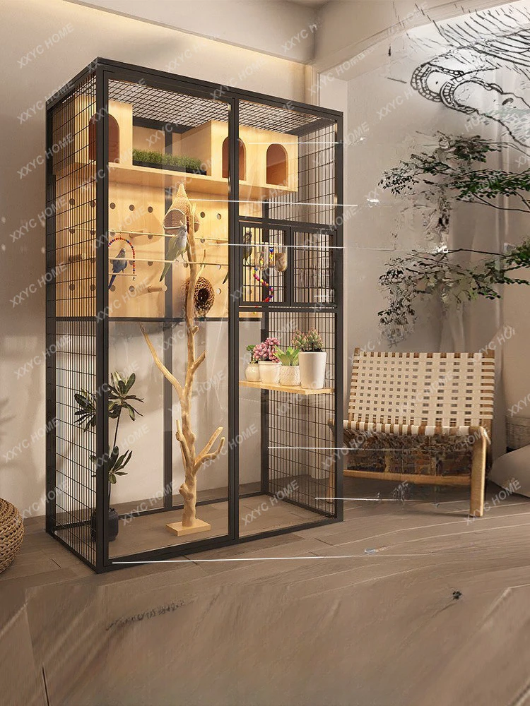 Bird Cage Extra Large Large Parrot Xuanfeng Luxury Villa Transparent Ecological Display Custom Peacock