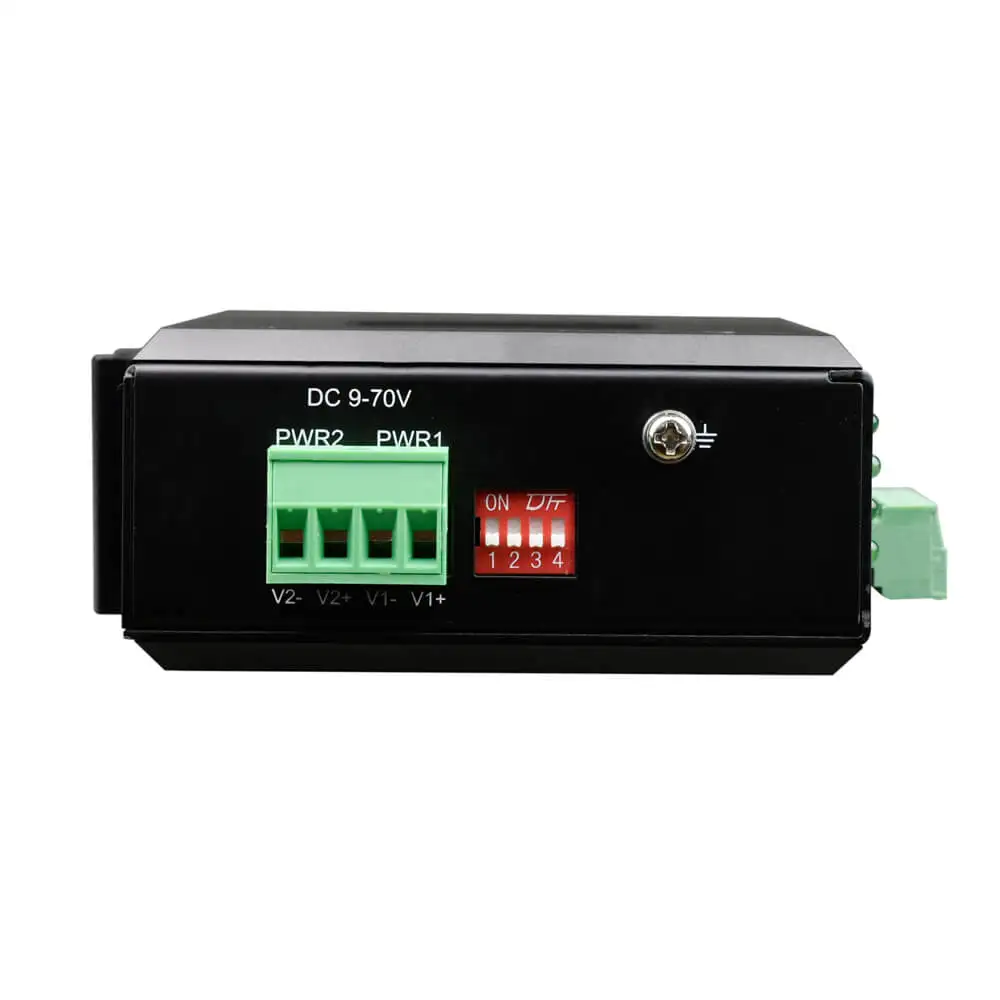 قناة واحدة Din-Rail المسلسل عبر إيثرنت rs232 rs422 rs485 إلى محول إيثرنت