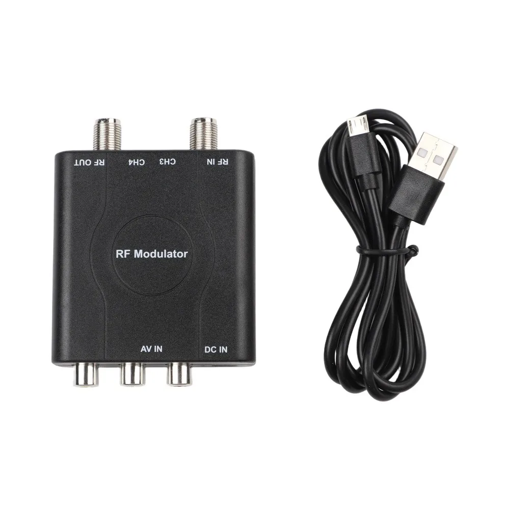 Audio And Video RF Output HD Video Output AV To RF Converter Compact Design Portable RF Converter Professional Manufacturing
