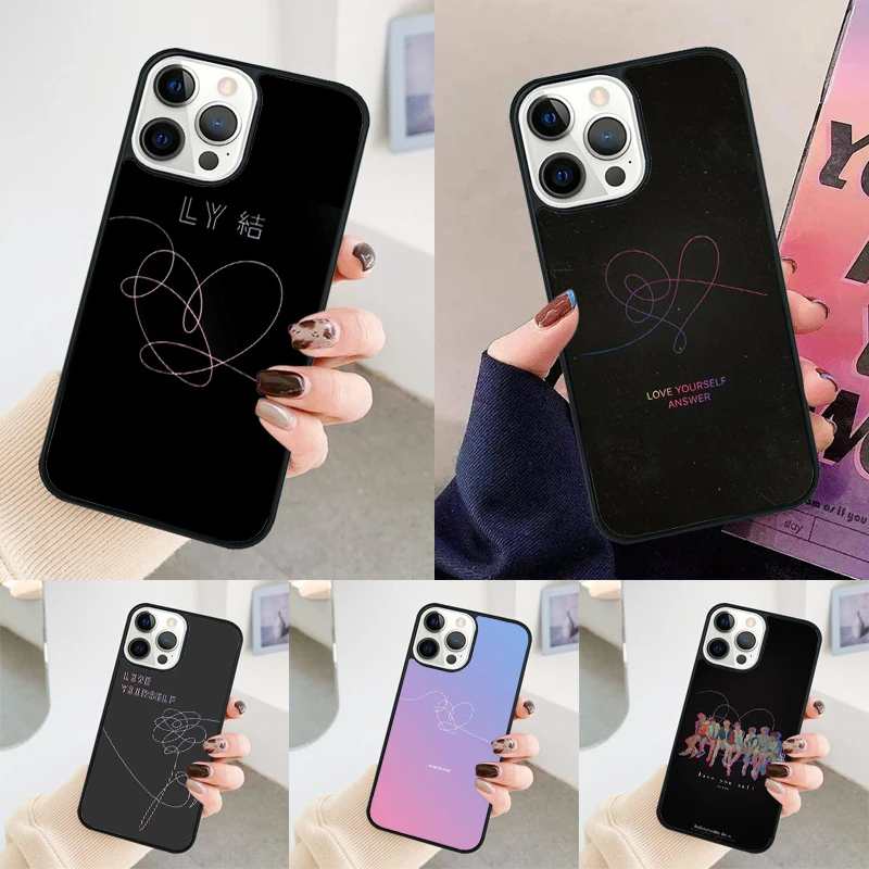 Чехол для телефона Love Yourself Answer для iPhone 14 15 16 Pro Max SE 2020, чехол для apple 11 12 13 Pro Max Mini 7 8 Plus Чехол для телефона Love Yourself Answer для iPhone 14 15 16 Pro Max SE 2020, чехол для apple 11 12 13 Pro Max Mini 7 8 Plus