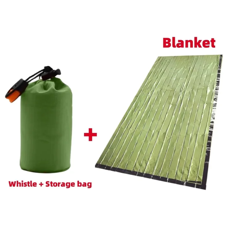 كيس نوم للطوارئ، بطانية طوارئ، بطانية مأوى خفيفة الوزن مقاومة للماء #2
