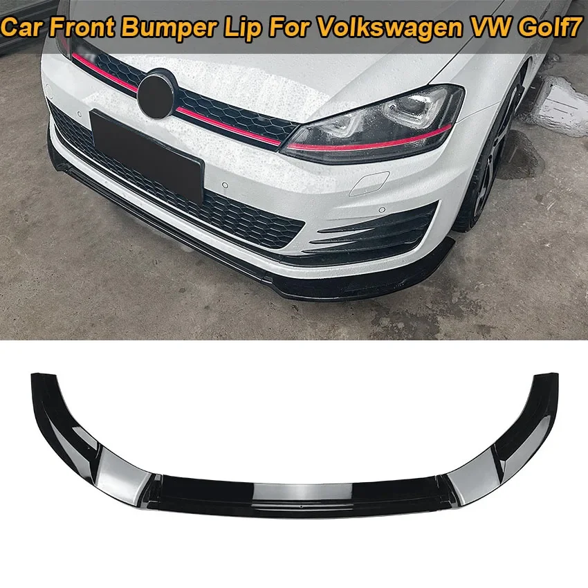 

Front Bumper Lip For Volkswagen VW Golf7 Golf MK7 GTI R Rline 2013-2016 Spoiler Lower Side Splitters Cover Car Accessories