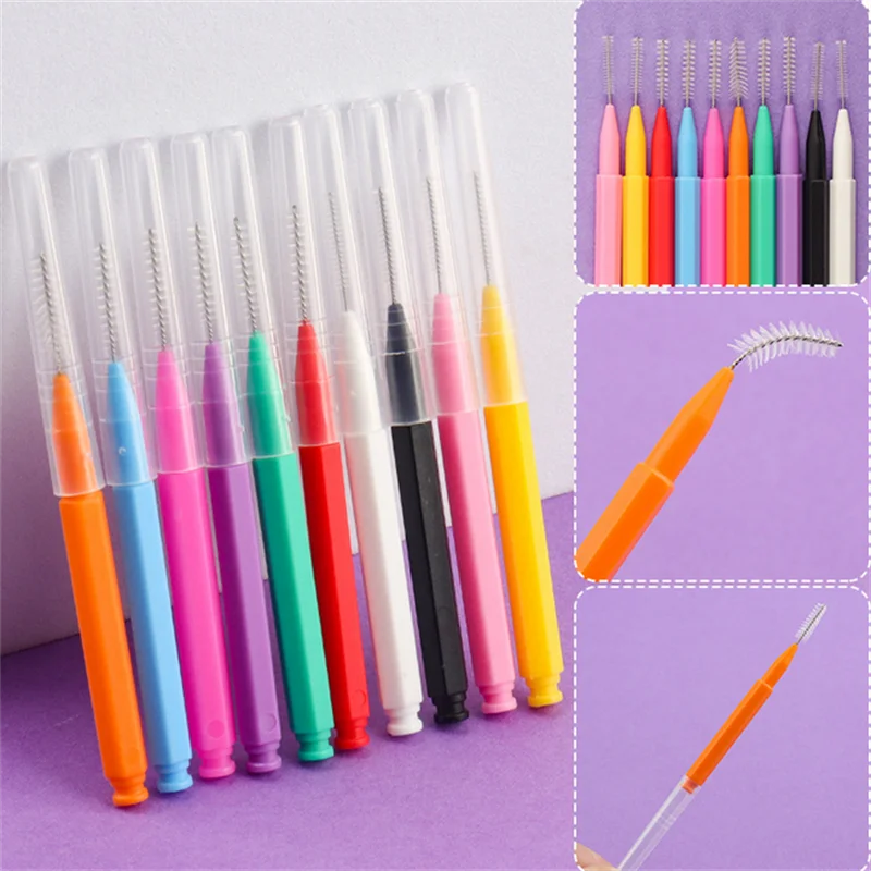 10 pçs mini escova de sobrancelha descartável sobrancelha perm escova sobrancelha elevador suprimentos cílios pente lash extensão acessórios ferramentas de maquiagem