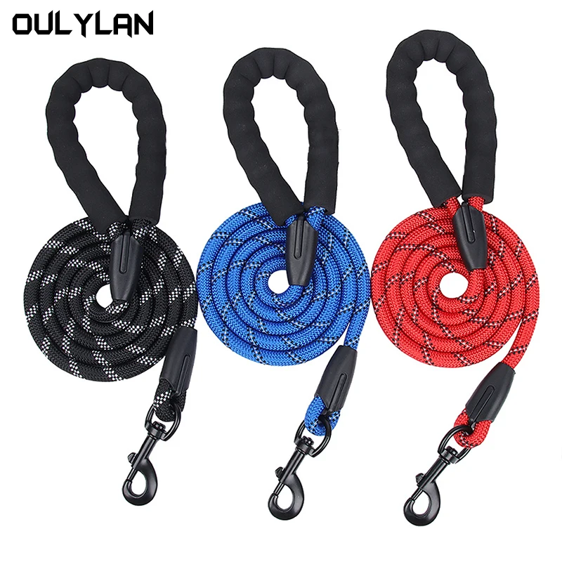 150cm Strong Dog Leash Pet Leashes Reflective Leash For Big Small Medium Large Dog Leash Drag Pull Tow Golden Retriever