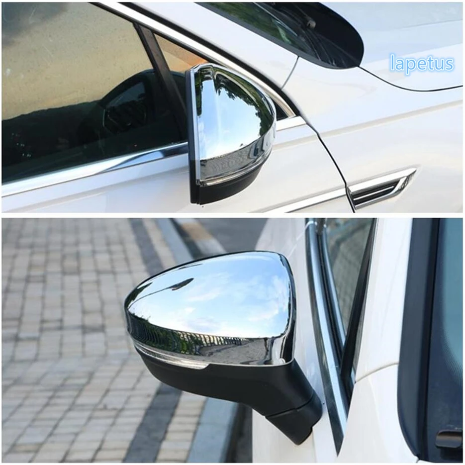 باب خارجي مرآة الرؤية الخلفية شل غطاء حامي الديكور غطاء الكسوة صالح ل Volkswagen VW Tiguan 2016 - 2022 اكسسوارات السيارات