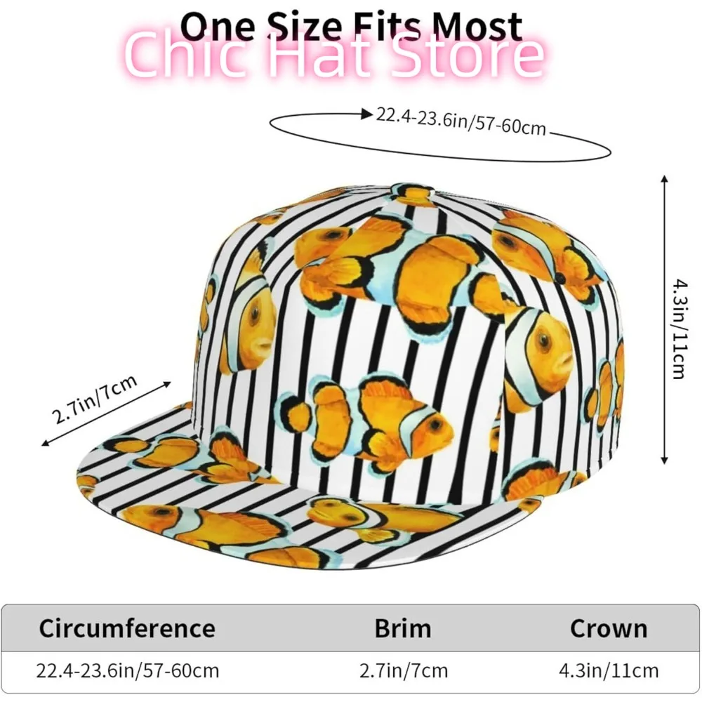 قبعات Snapback للرجال والنساء، قبعة بيسبول يابانية على شكل سمكة كوي، قبعة سائق الشاحنة لركوب الدراجات والرياضة والجري والأسماك الاستوائية